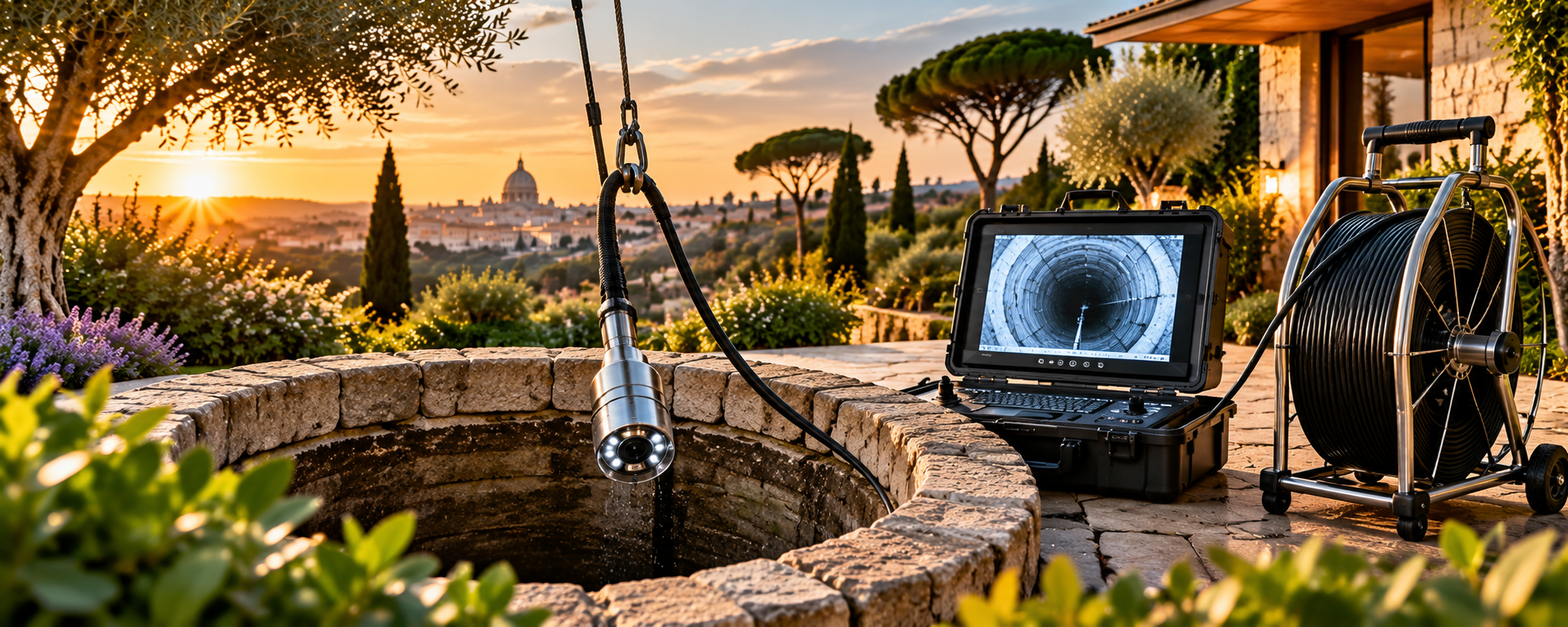 Videoispezione pozzi Roma